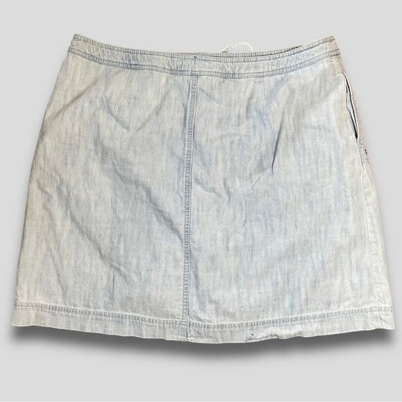 CJ BANKS WOMENS COTTON VINTAGE MINI SKORT Y2K BOHO WESTERN BLUE 16W - Picture 4 of 9